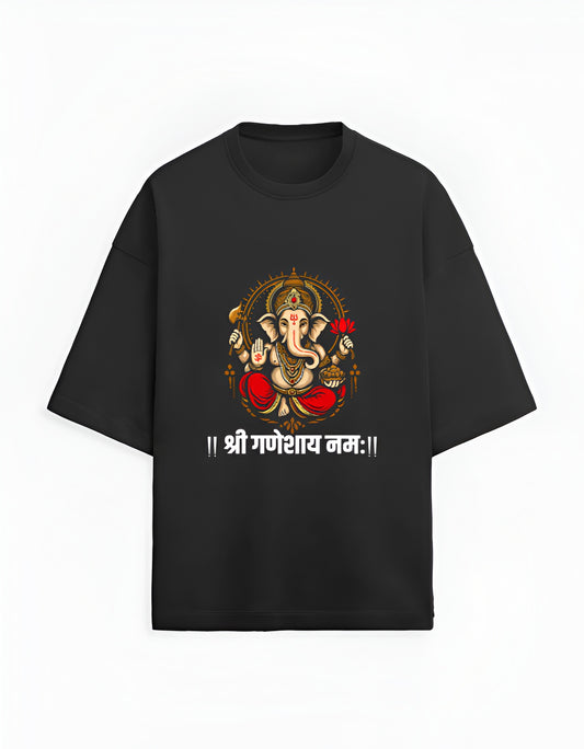 Ganeshaya Namah Unisex Oversized Tee